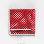 Aksesuarlar OLYMP cep mendili 30x30 cm, kırmızı PL4DLH2600