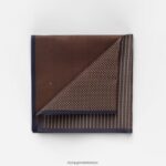 Aksesuarlar OLYMP cep mendili 33x33 cm, kahverengi PL4DLH2598