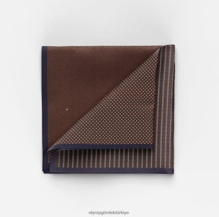 Aksesuarlar OLYMP cep mendili 33x33 cm, kahverengi PL4DLH2598