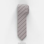 Aksesuarlar OLYMP ince kravat 6,5 cm, boz kahverengi PL4DLH2294