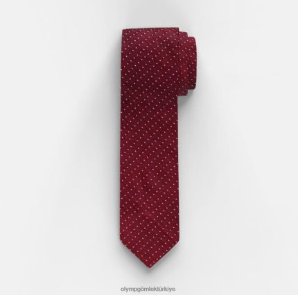 Aksesuarlar OLYMP ince kravat 6,5 cm, koyu kırmızı PL4DLH2453