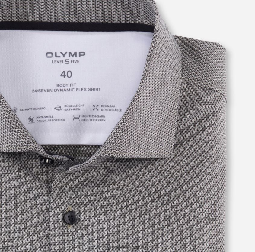 Giyim OLYMP beşinci seviye 24/7 vücuda oturan, iş gömleği, kent, zeytin PL4DLH534 - Görsel 2