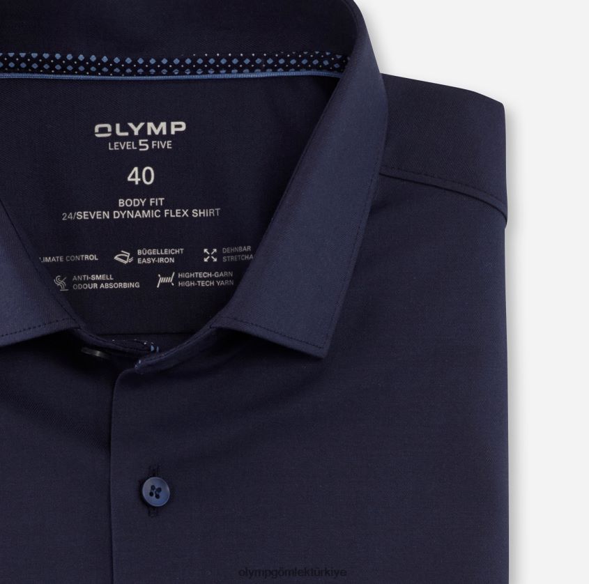 Giyim OLYMP beşinci seviye 24/7 vücuda oturan, iş gömleği, modern kent, denizci PL4DLH557 - Görsel 2