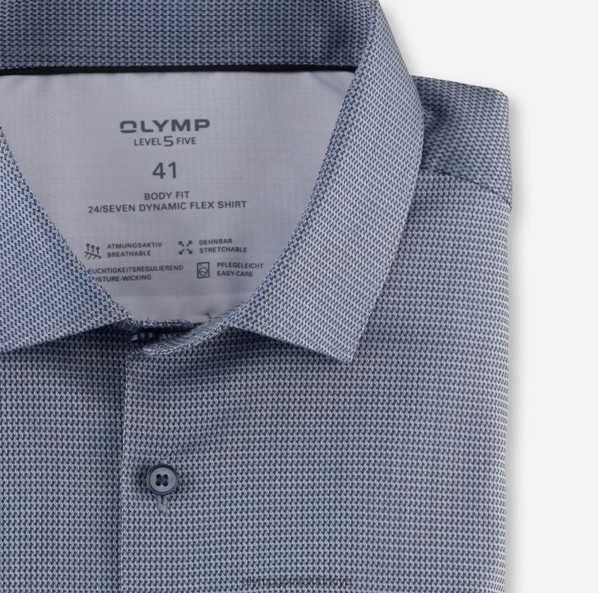 Giyim OLYMP beşinci seviye 24/7 vücuda oturan, iş gömleği, modern kent, denizci PL4DLH802 - Görsel 2