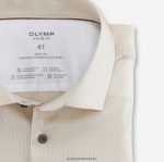 Giyim OLYMP beşinci seviye 24/7 vücuda oturan, iş gömleği, modern kent, doğal PL4DLH821 - Görsel 2
