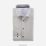 Giyim OLYMP beşinci seviye 24/7 vücuda oturan, iş gömleği, modern kent, limon PL4DLH546