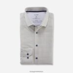 Giyim OLYMP beşinci seviye 24/7 vücuda oturan, iş gömleği, modern kent, limon PL4DLH546