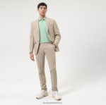 Giyim OLYMP beşinci seviye gündelik vücuda uyum, polo, limon PL4DLH2082 - Görsel 2