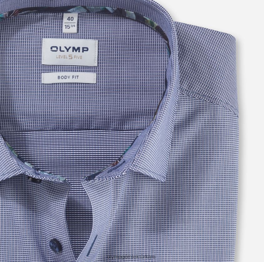 Giyim OLYMP beşinci seviye vücuda uyum, iş gömleği, new york kent, denizcilik PL4DLH777 - Görsel 2