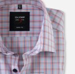Giyim OLYMP beşinci seviye vücuda uyum, iş gömleği, new york kent, somon PL4DLH812 - Görsel 2