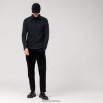 Giyim OLYMP gündelik jarse uzun kollu polo, deniz PL4DLH2139 - Görsel 2