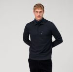 Giyim OLYMP gündelik jarse uzun kollu polo, deniz PL4DLH2139