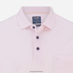Giyim OLYMP gündelik modern kesim, polo, açık gül PL4DLH2181 - Görsel 2
