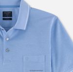 Giyim OLYMP gündelik modern kesim, polo, açık mavi PL4DLH2093 - Görsel 2