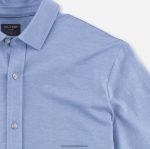 Giyim OLYMP gündelik modern kesim, polo, açık mavi PL4DLH2150 - Görsel 2