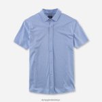 Giyim OLYMP gündelik modern kesim, polo, açık mavi PL4DLH2150