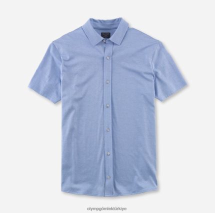 Giyim OLYMP gündelik modern kesim, polo, açık mavi PL4DLH2150