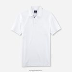 Giyim OLYMP gündelik modern kesim, polo, beyaz PL4DLH2076