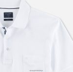 Giyim OLYMP gündelik modern kesim, polo, beyaz PL4DLH2169 - Görsel 2