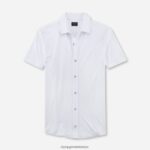 Giyim OLYMP gündelik modern kesim, polo, beyaz PL4DLH2170