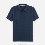 Giyim OLYMP gündelik modern kesim, polo, duman mavisi PL4DLH2091