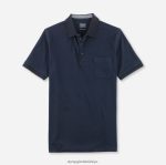 Giyim OLYMP gündelik modern kesim, polo, gece mavisi PL4DLH2070