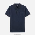Giyim OLYMP gündelik modern kesim, polo, gece mavisi PL4DLH2070