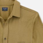 Giyim OLYMP gündelik modern kesim, polo, haki PL4DLH2112 - Görsel 2