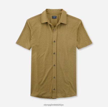 Giyim OLYMP gündelik modern kesim, polo, haki PL4DLH2112
