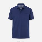 Giyim OLYMP gündelik modern kesim, polo, indigo PL4DLH2069