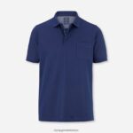 Giyim OLYMP gündelik modern kesim, polo, indigo PL4DLH2069