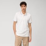 Giyim OLYMP gündelik modern kesim, polo, kırık beyaz PL4DLH2145