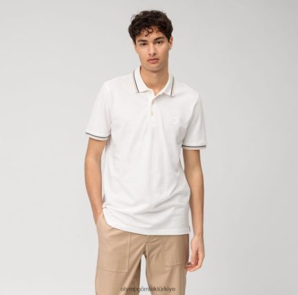 Giyim OLYMP gündelik modern kesim, polo, kırık beyaz PL4DLH2145