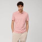 Giyim OLYMP gündelik modern kesim, polo, kırmızı PL4DLH2104