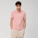 Giyim OLYMP gündelik modern kesim, polo, kırmızı PL4DLH2104