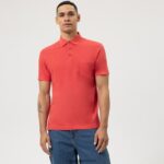 Giyim OLYMP gündelik modern kesim, polo, kırmızı PL4DLH2124