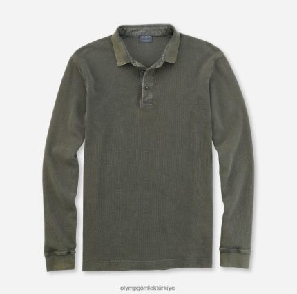 Giyim OLYMP gündelik modern kesim, polo, koyu yeşil PL4DLH2183