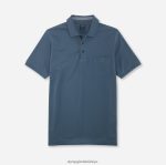 Giyim OLYMP gündelik modern kesim, polo, nürnberg mavisi PL4DLH2087
