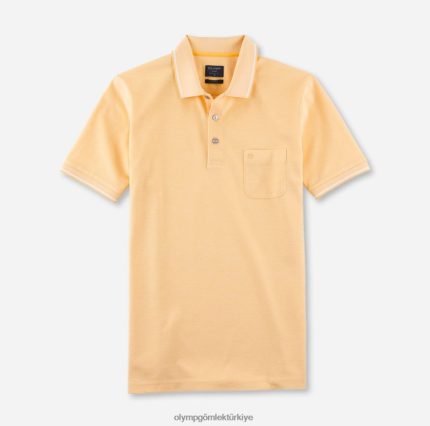 Giyim OLYMP gündelik modern kesim, polo, sarı PL4DLH2179