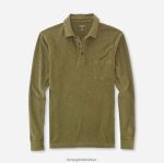 Giyim OLYMP gündelik modern kesim, polo, zeytin PL4DLH2137