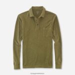 Giyim OLYMP gündelik modern kesim, polo, zeytin PL4DLH2137