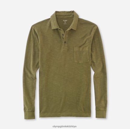 Giyim OLYMP gündelik modern kesim, polo, zeytin PL4DLH2137