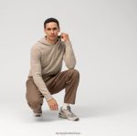 Giyim OLYMP günlük triko sweatshirt, bej PL4DLH1906 - Görsel 2