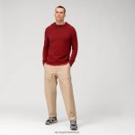 Giyim OLYMP günlük triko sweatshirt, bordo PL4DLH1912 - Görsel 2