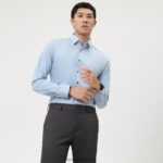 Giyim OLYMP HAYIR. altı 24/7 süper ince, iş gömleği, modern kent, bleu PL4DLH24