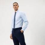 Giyim OLYMP HAYIR. altı 24/7 süper ince, iş gömleği, modern kent, bleu PL4DLH98