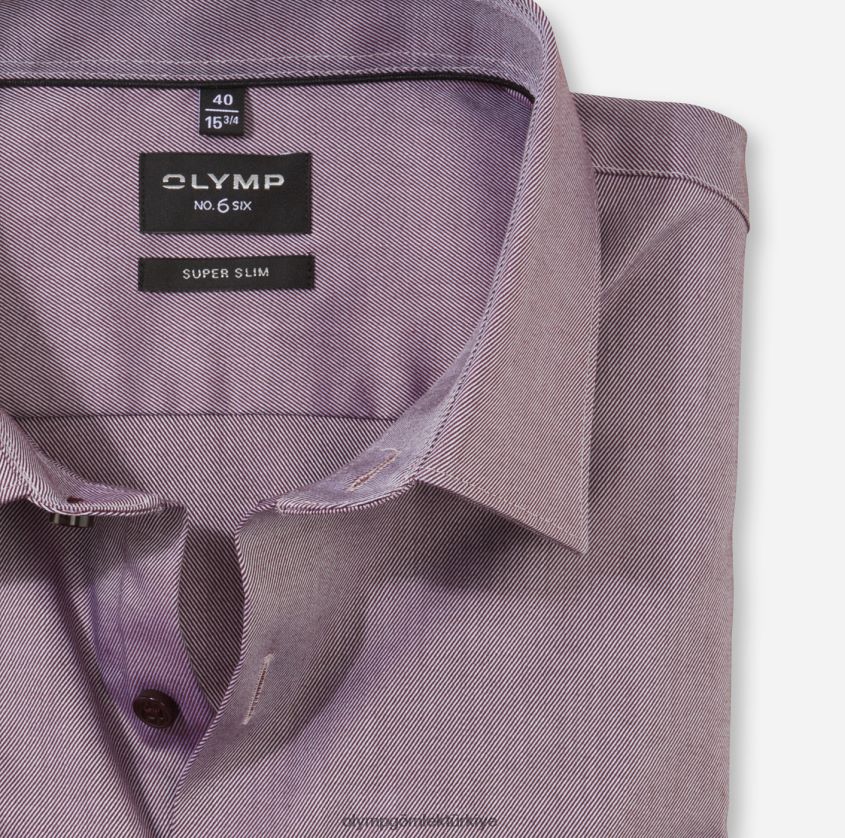 Giyim OLYMP HAYIR. altı süper ince, iş gömleği, kentsel kent, chianti PL4DLH136 - Görsel 2