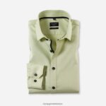 Giyim OLYMP HAYIR. altı süper ince, iş gömleği, modern kent, limon PL4DLH216