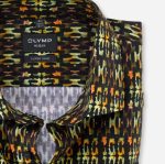 Giyim OLYMP HAYIR. altı süper ince, iş gömleği, modern kent, limon yeşili PL4DLH160 - Görsel 2