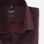 Giyim OLYMP HAYIR. altı süper ince, iş gömleği, uzun kollu ekstra uzun, modern kent, koyu kırmızı PL4DLH307 - Görsel 2